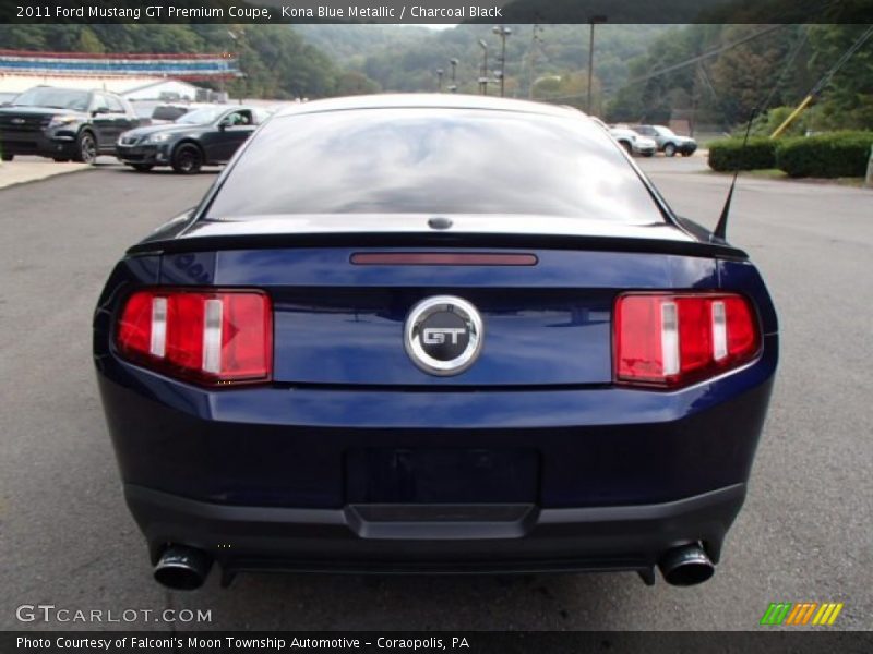 Kona Blue Metallic / Charcoal Black 2011 Ford Mustang GT Premium Coupe