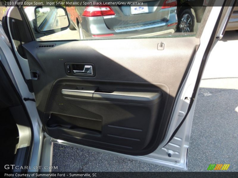 Ingot Silver Metallic / Sport Black Leather/Grey Alcantara 2010 Ford Edge Sport