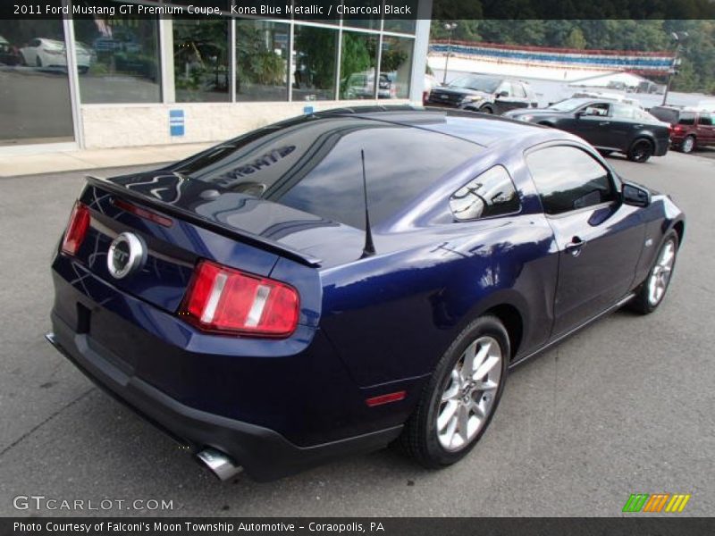 Kona Blue Metallic / Charcoal Black 2011 Ford Mustang GT Premium Coupe
