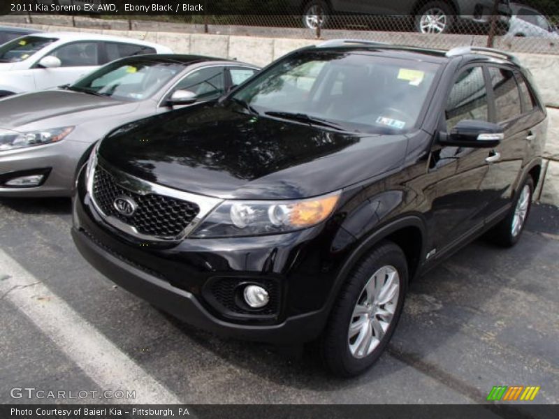 Ebony Black / Black 2011 Kia Sorento EX AWD