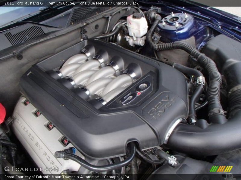 Kona Blue Metallic / Charcoal Black 2011 Ford Mustang GT Premium Coupe