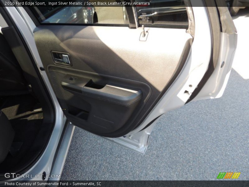 Ingot Silver Metallic / Sport Black Leather/Grey Alcantara 2010 Ford Edge Sport