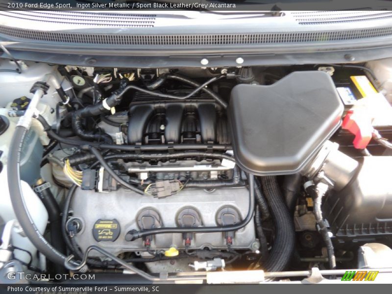 Ingot Silver Metallic / Sport Black Leather/Grey Alcantara 2010 Ford Edge Sport