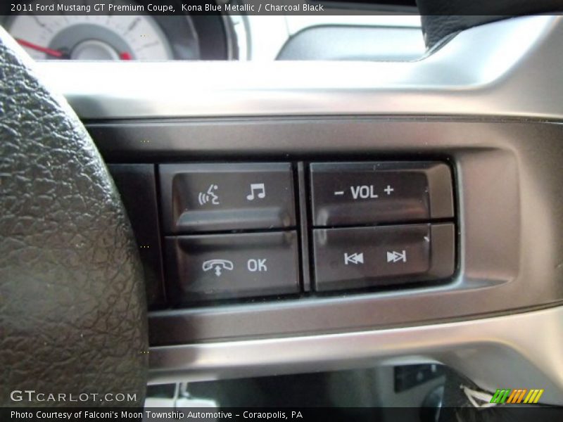 Kona Blue Metallic / Charcoal Black 2011 Ford Mustang GT Premium Coupe