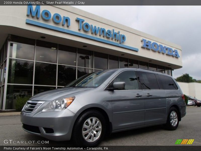Silver Pearl Metallic / Gray 2009 Honda Odyssey EX-L