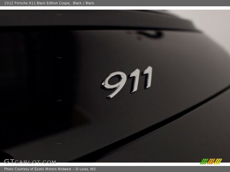 Black / Black 2012 Porsche 911 Black Edition Coupe