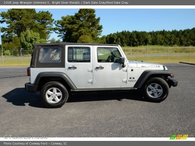 Bright Silver Metallic / Dark Slate Gray/Med Slate Gray 2008 Jeep Wrangler Unlimited X