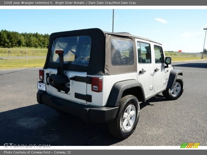 Bright Silver Metallic / Dark Slate Gray/Med Slate Gray 2008 Jeep Wrangler Unlimited X