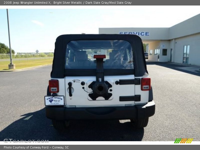 Bright Silver Metallic / Dark Slate Gray/Med Slate Gray 2008 Jeep Wrangler Unlimited X