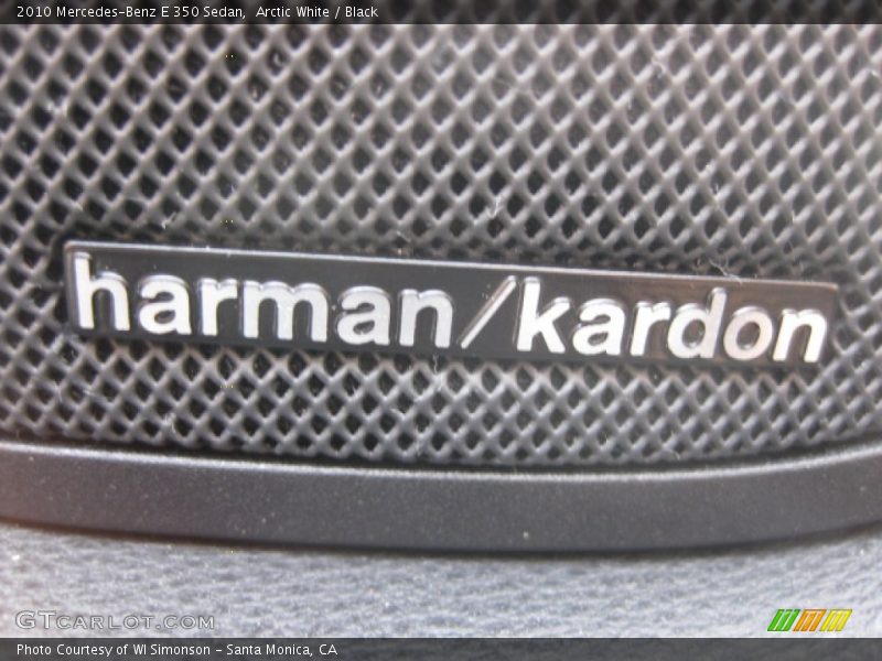 Arctic White / Black 2010 Mercedes-Benz E 350 Sedan