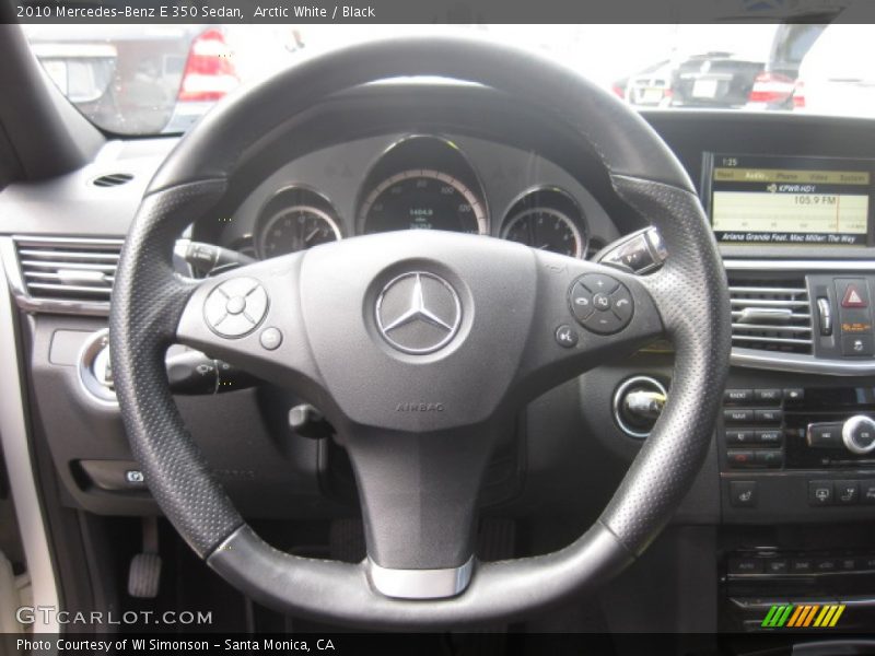 Arctic White / Black 2010 Mercedes-Benz E 350 Sedan