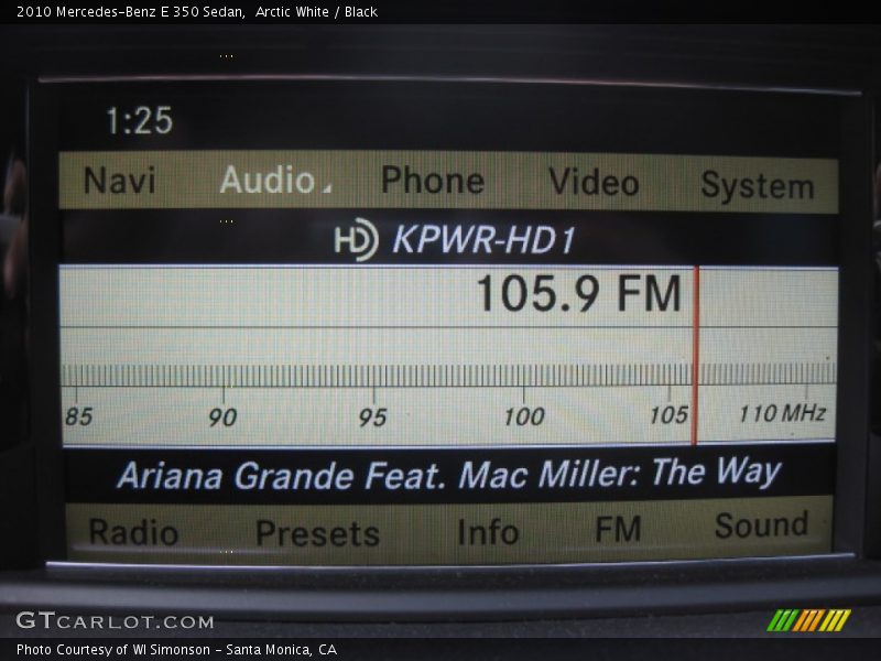 Arctic White / Black 2010 Mercedes-Benz E 350 Sedan