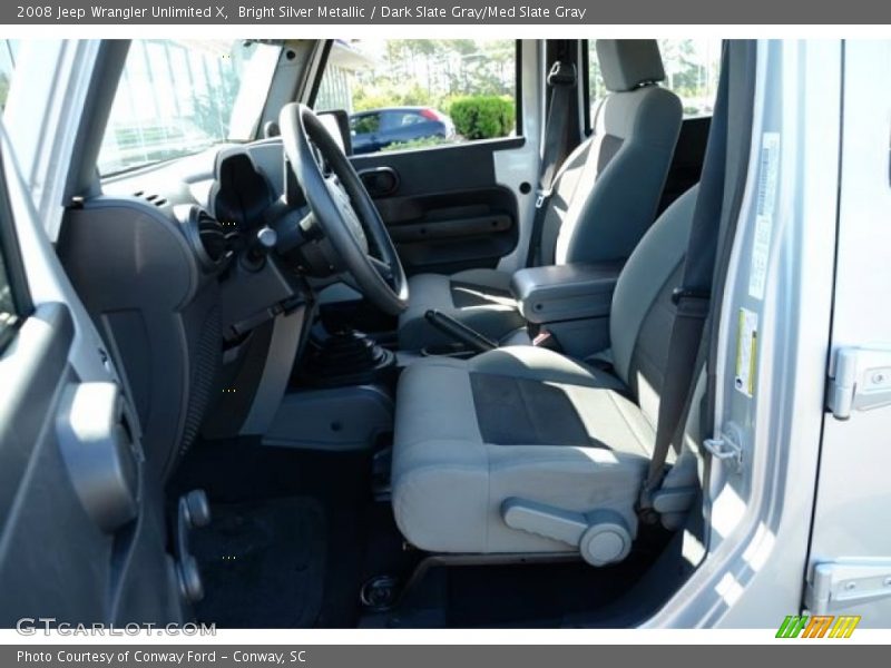 Bright Silver Metallic / Dark Slate Gray/Med Slate Gray 2008 Jeep Wrangler Unlimited X