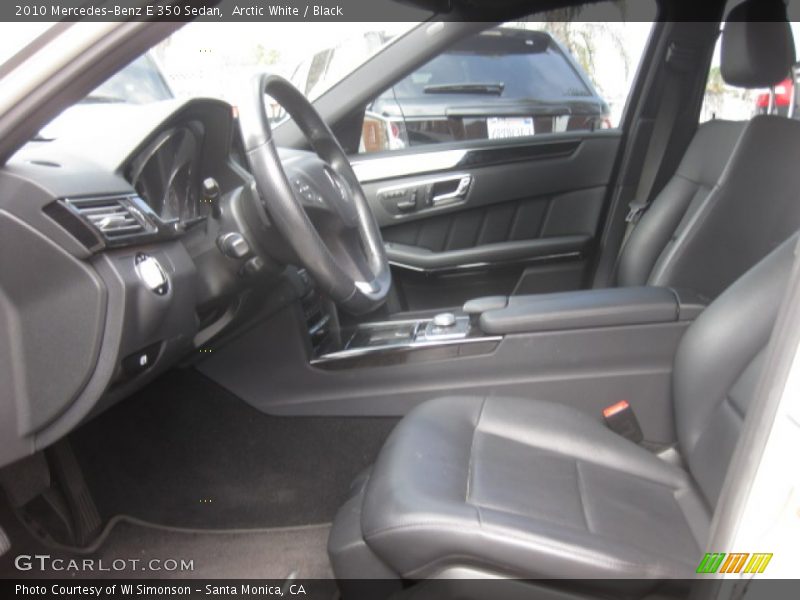 Arctic White / Black 2010 Mercedes-Benz E 350 Sedan