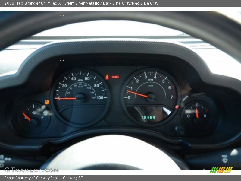 Bright Silver Metallic / Dark Slate Gray/Med Slate Gray 2008 Jeep Wrangler Unlimited X