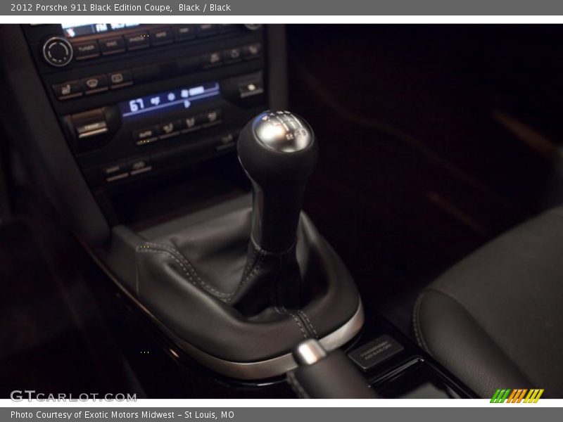 2012 911 Black Edition Coupe 6 Speed Manual Shifter