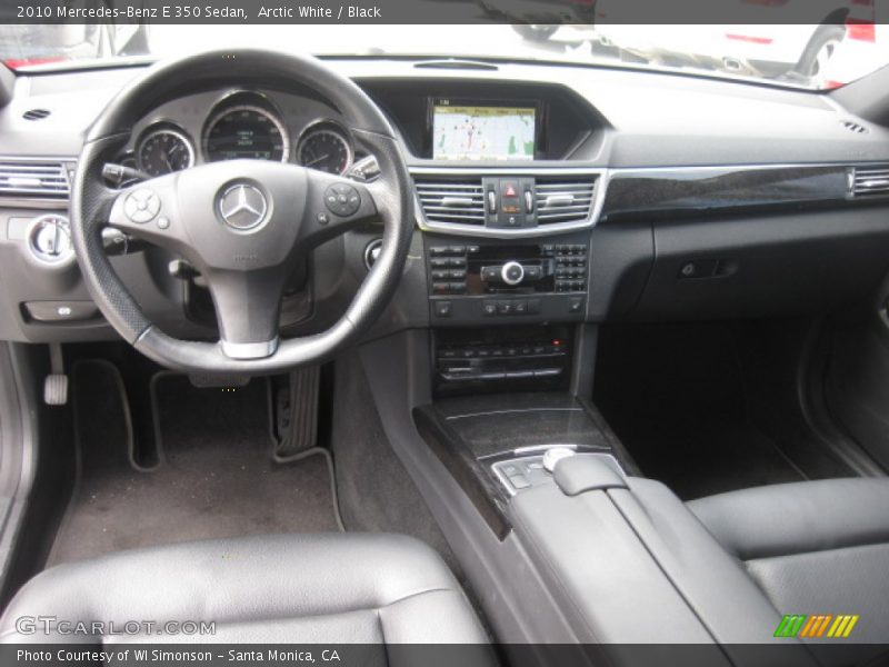 Arctic White / Black 2010 Mercedes-Benz E 350 Sedan