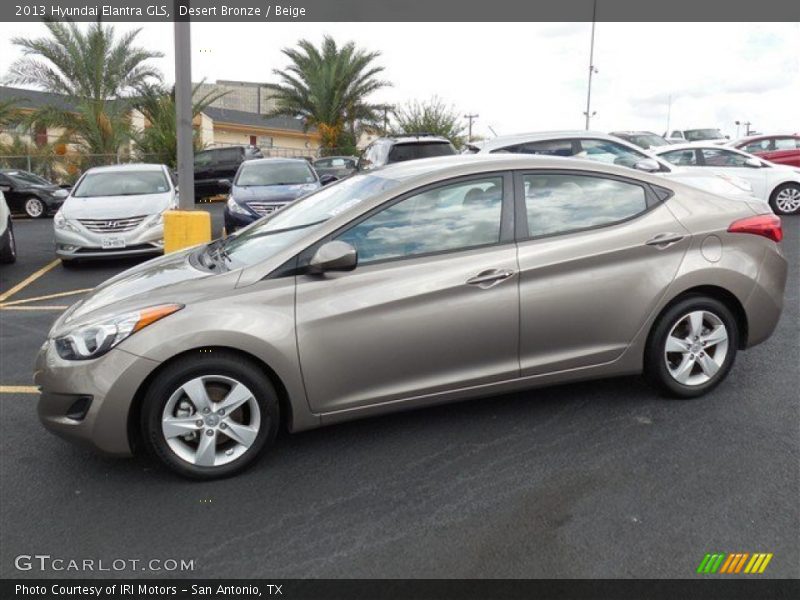 Desert Bronze / Beige 2013 Hyundai Elantra GLS