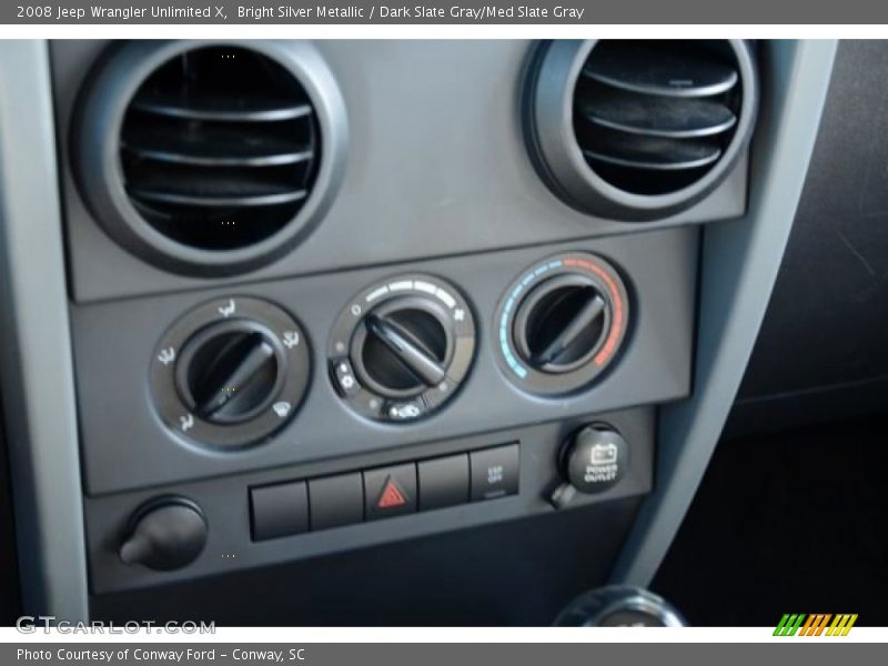 Bright Silver Metallic / Dark Slate Gray/Med Slate Gray 2008 Jeep Wrangler Unlimited X