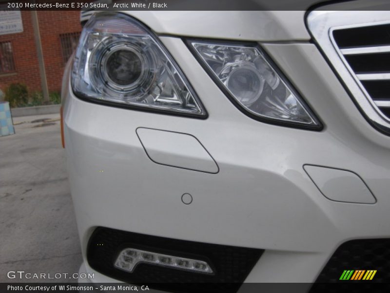 Arctic White / Black 2010 Mercedes-Benz E 350 Sedan