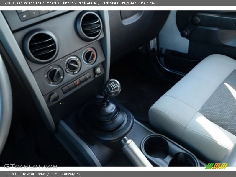 Bright Silver Metallic / Dark Slate Gray/Med Slate Gray 2008 Jeep Wrangler Unlimited X