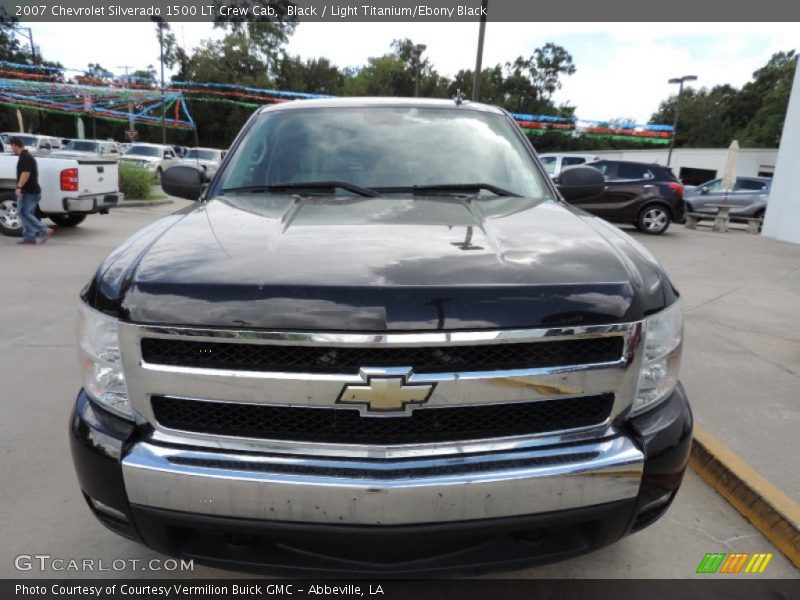 Black / Light Titanium/Ebony Black 2007 Chevrolet Silverado 1500 LT Crew Cab