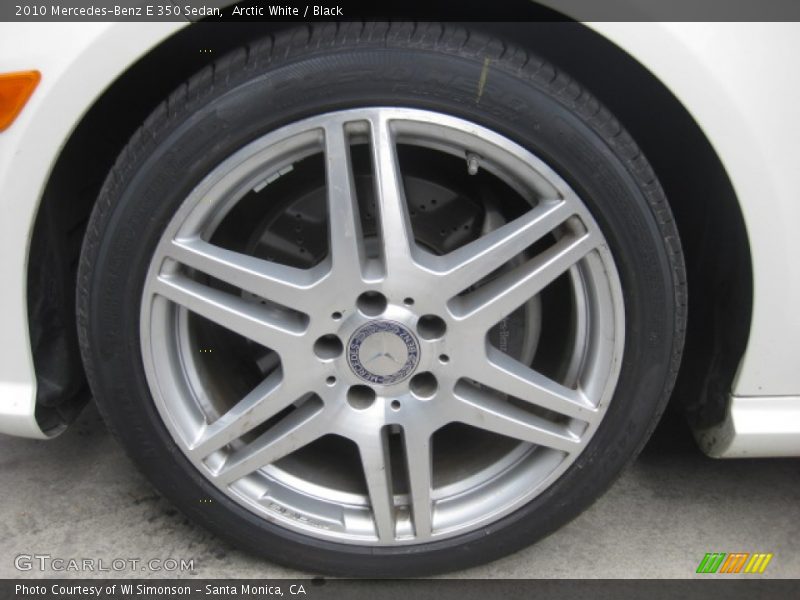 Arctic White / Black 2010 Mercedes-Benz E 350 Sedan