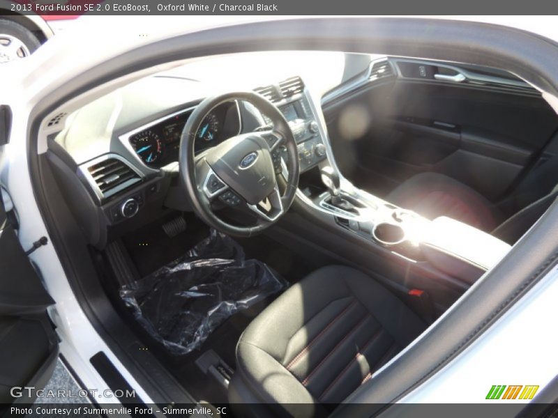 Oxford White / Charcoal Black 2013 Ford Fusion SE 2.0 EcoBoost
