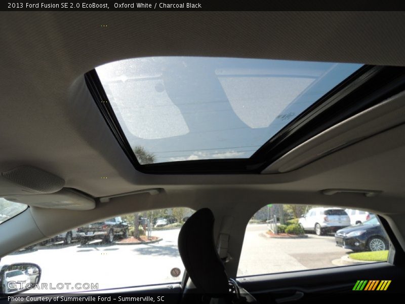 Oxford White / Charcoal Black 2013 Ford Fusion SE 2.0 EcoBoost