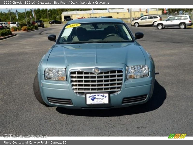 Clearwater Blue Pearl / Dark Khaki/Light Graystone 2009 Chrysler 300 LX