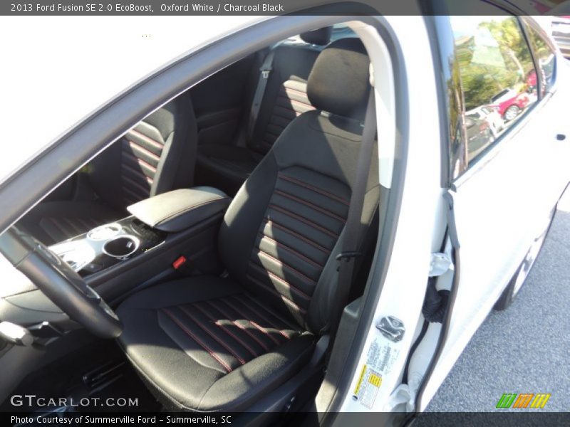 Oxford White / Charcoal Black 2013 Ford Fusion SE 2.0 EcoBoost