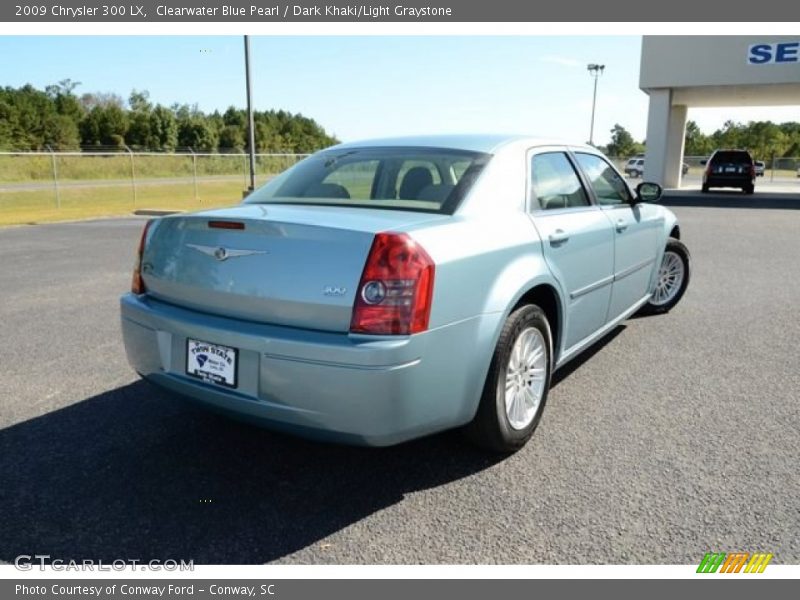 Clearwater Blue Pearl / Dark Khaki/Light Graystone 2009 Chrysler 300 LX