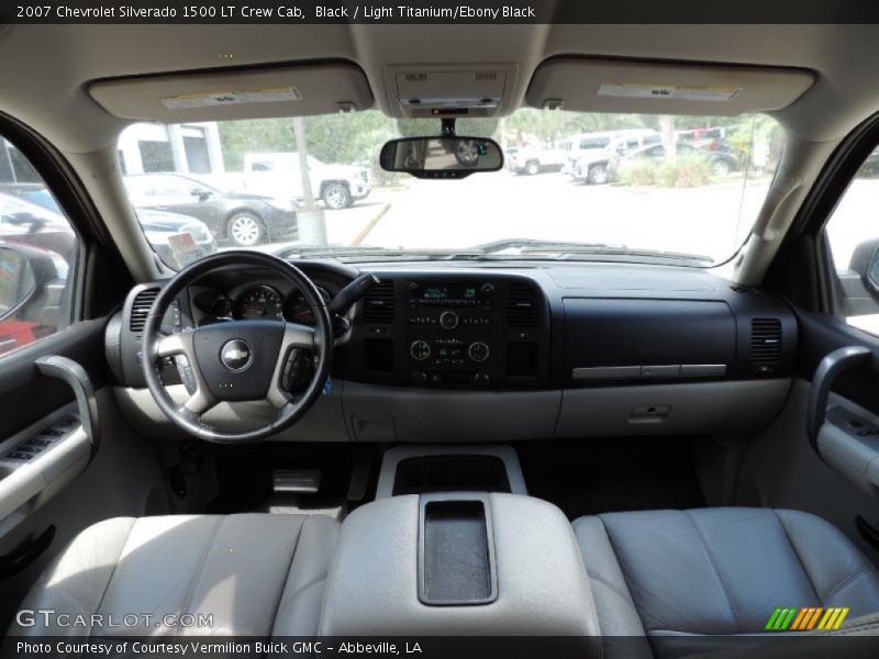 Black / Light Titanium/Ebony Black 2007 Chevrolet Silverado 1500 LT Crew Cab