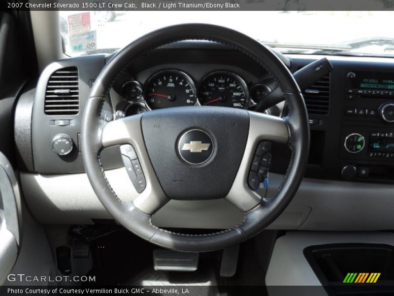 Black / Light Titanium/Ebony Black 2007 Chevrolet Silverado 1500 LT Crew Cab