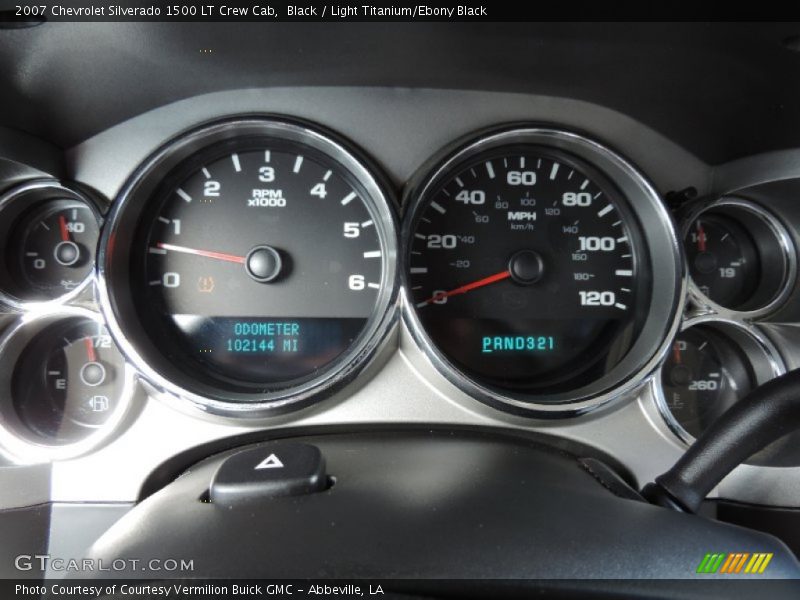 Black / Light Titanium/Ebony Black 2007 Chevrolet Silverado 1500 LT Crew Cab