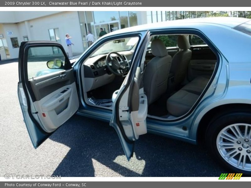 Clearwater Blue Pearl / Dark Khaki/Light Graystone 2009 Chrysler 300 LX