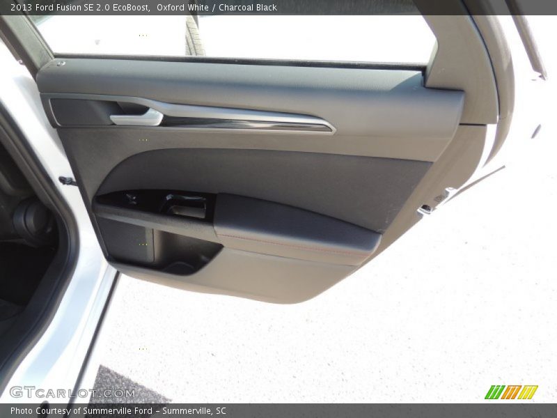 Oxford White / Charcoal Black 2013 Ford Fusion SE 2.0 EcoBoost