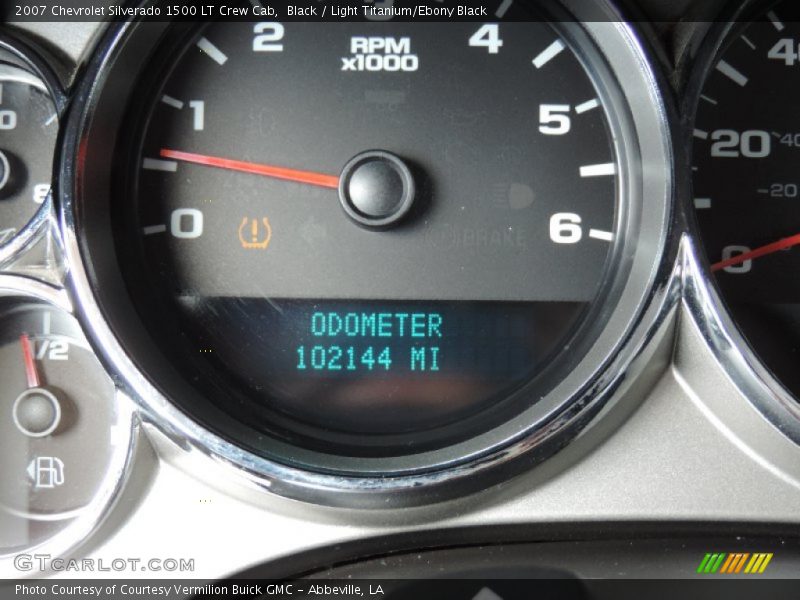 Black / Light Titanium/Ebony Black 2007 Chevrolet Silverado 1500 LT Crew Cab