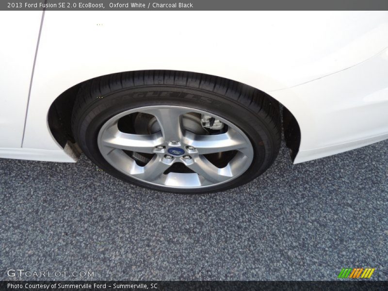 Oxford White / Charcoal Black 2013 Ford Fusion SE 2.0 EcoBoost
