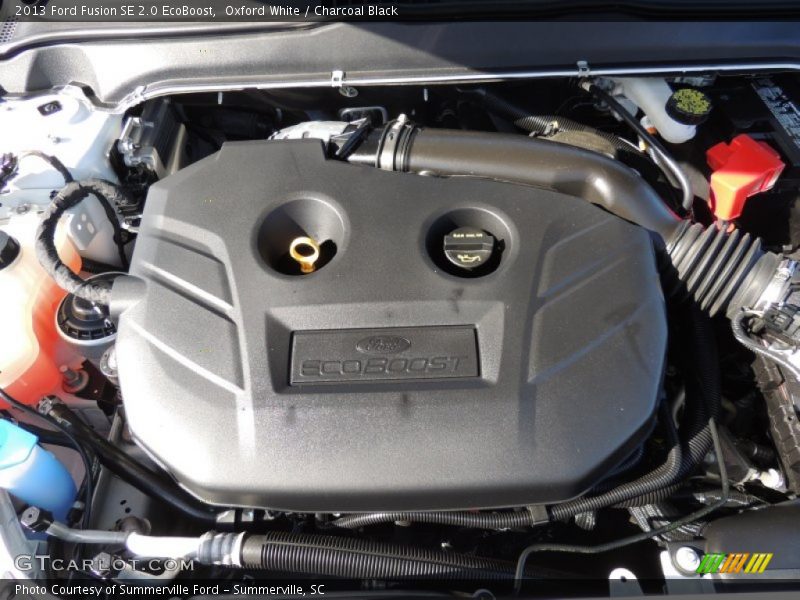 Oxford White / Charcoal Black 2013 Ford Fusion SE 2.0 EcoBoost
