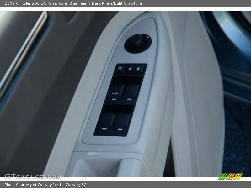 Clearwater Blue Pearl / Dark Khaki/Light Graystone 2009 Chrysler 300 LX
