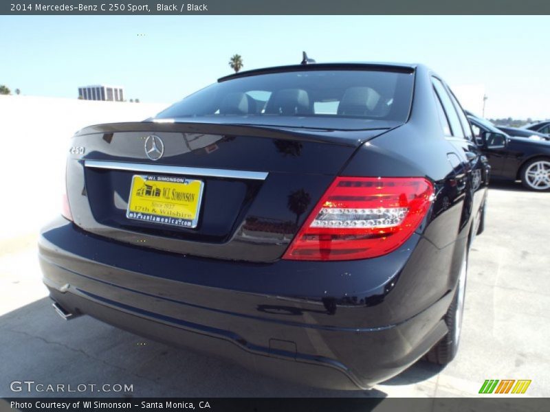 Black / Black 2014 Mercedes-Benz C 250 Sport
