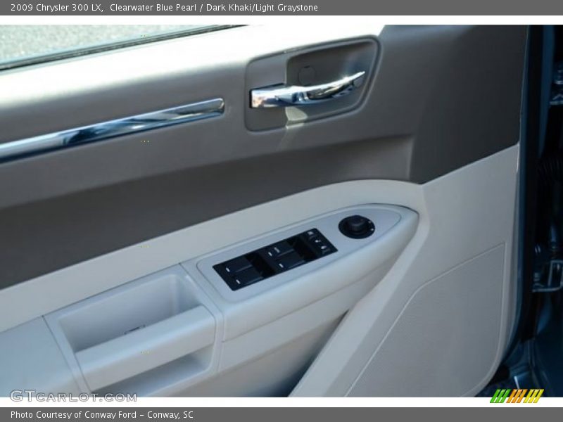 Clearwater Blue Pearl / Dark Khaki/Light Graystone 2009 Chrysler 300 LX
