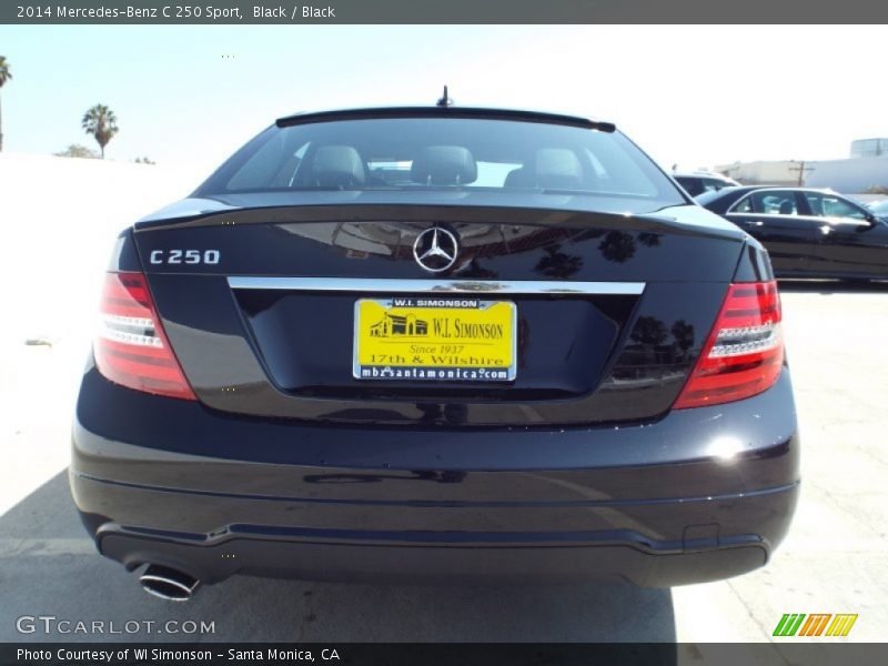 Black / Black 2014 Mercedes-Benz C 250 Sport