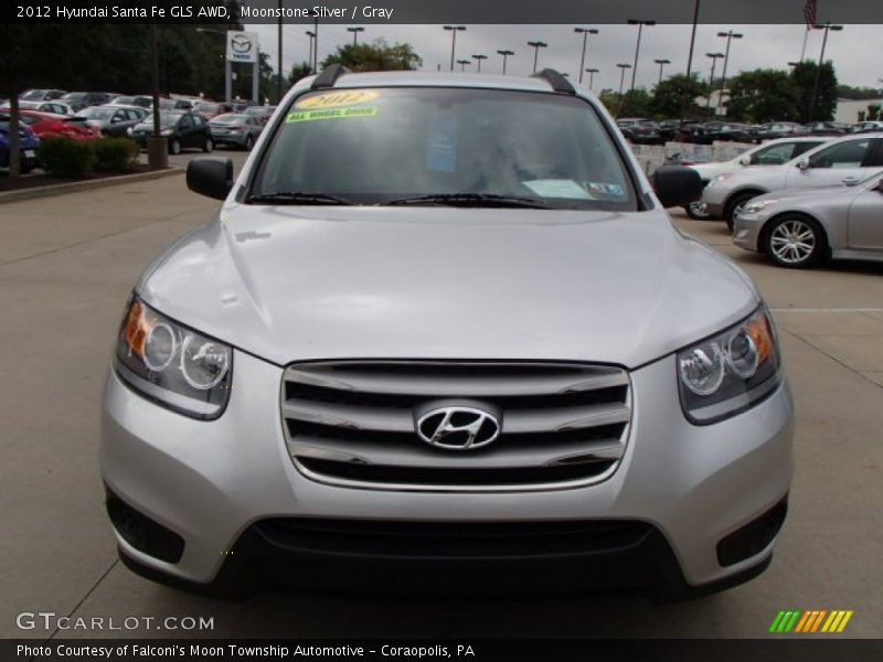 Moonstone Silver / Gray 2012 Hyundai Santa Fe GLS AWD