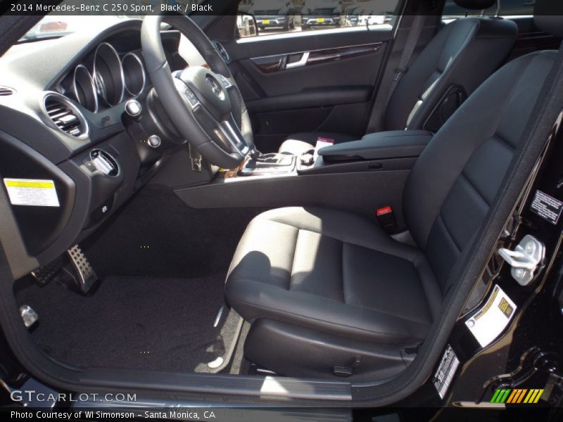 Black / Black 2014 Mercedes-Benz C 250 Sport