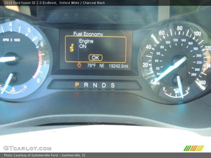 Oxford White / Charcoal Black 2013 Ford Fusion SE 2.0 EcoBoost