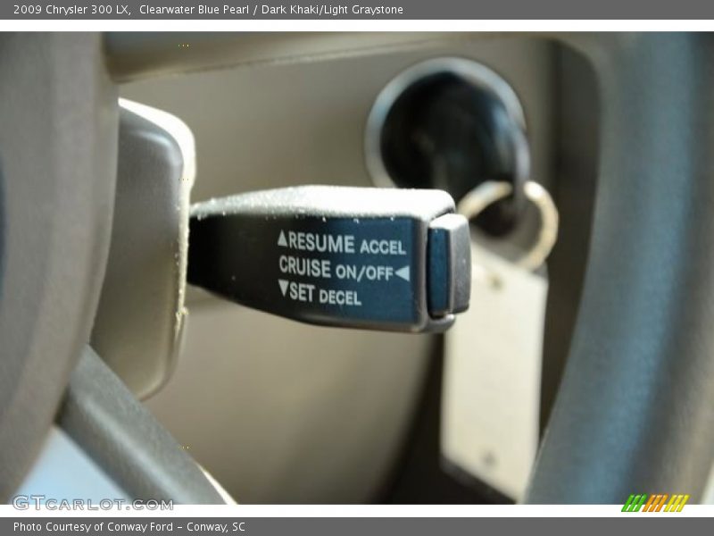 Clearwater Blue Pearl / Dark Khaki/Light Graystone 2009 Chrysler 300 LX