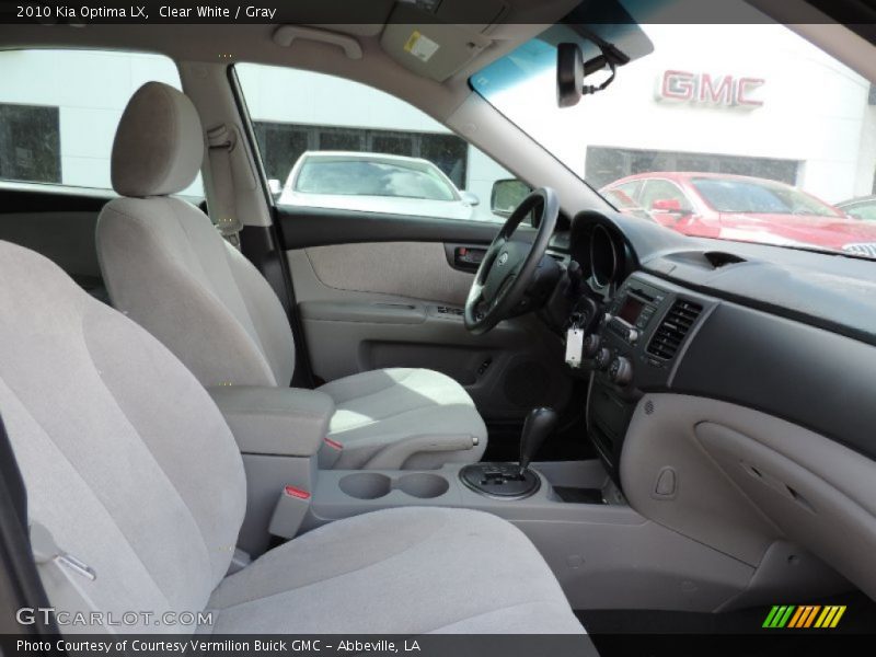 Clear White / Gray 2010 Kia Optima LX