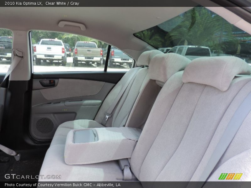 Clear White / Gray 2010 Kia Optima LX